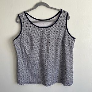 Lands' End Geo Print Tank Top 2X